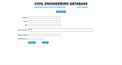 Desktop Screenshot of cedb.asce.org